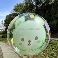 Ballon LED transparent Uzer de 24 pouces en forme d'ours, décoration de fête, décoration de baby shower