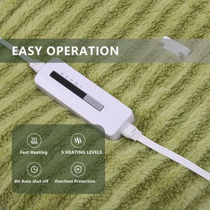 Mantas de felpa de peluche reguladoras de calor cálido de invierno, manta eléctrica de lana para sofá - Product Image 3