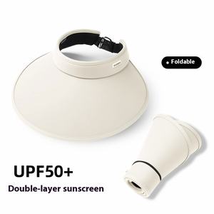 Sombrero de protección solar plegable de seda helada UPF50 + para mujer - Product Image 4