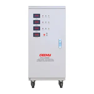 Endüstriyel SVC 20KVA üç fazlı 220V 380V AC otomatik voltaj regülatörü stabilizatörler AVR