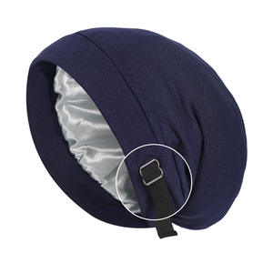 Haute qualité femmes Double couche réglable <span class=keywords><strong>bonnet</strong></span> <span class=keywords><strong>de</strong></span> <span class=keywords><strong>nuit</strong></span> élastique cheveux <span class=keywords><strong>Bonnet</strong></span> <span class=keywords><strong>bonnet</strong></span> <span class=keywords><strong>de</strong></span> couchage - Product Image 1