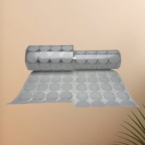 Cinghie a gancio e ad anello autoadesive bianche da 25MM con gancio rotondo e punti ad anello - Product Image 4