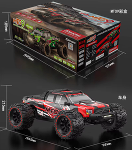 ZD Racing Camioneta Monstruo RC MT09 4WD Escala 1:9 con <span class=keywords><strong>Motor</strong></span> sin Escobillas 3S RTR 65-80 km/h Rojo Verde - Product Image 4