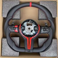 Volant sport en cuir personnalisé rouge pour BMW F30/F10/F15/F36/F20/F22/F25/F32 M3/M5 E87/E71/E70/E90/E91 modèles DSG