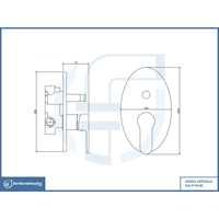 Mitigeur de douche encastré Paco noir mat avec inverseur, robinetterie thermostatique sur pied pour appartement, panneaux de douche polis