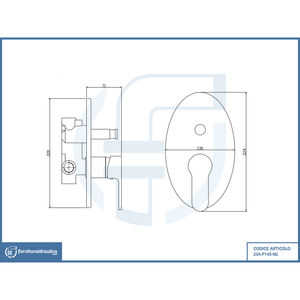 Mitigeur de douche encastré Paco noir mat avec inverseur, robinetterie thermostatique sur pied pour appartement, panneaux de douche polis - Product Image 2