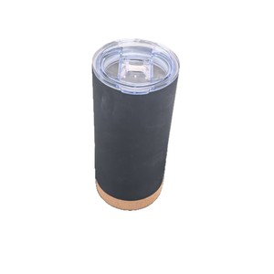 Gobelet isotherme en acier inoxydable 16 oz, tasse à café à double paroi isolée sous vide pour les voyages avec fond en liège 16 oz - Product Image 2