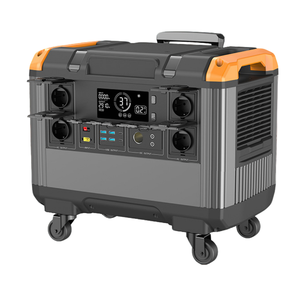 Disponible en stock – Alimentation portable 2400W 2kWh sur chariot avec batterie au lithium fer phosphate et fonction UPS pour l'extérieur - Product Image 1