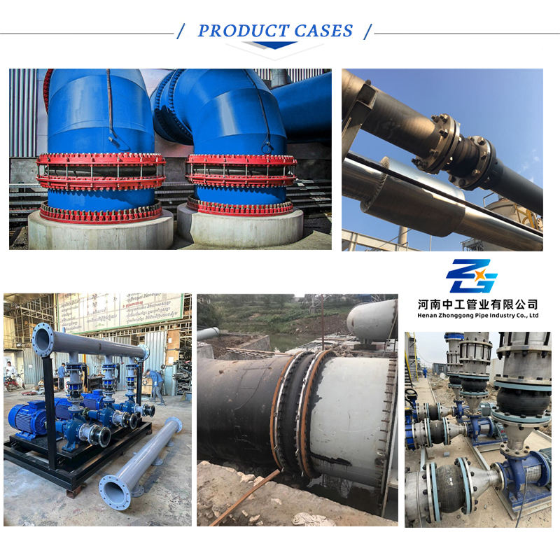 Customized DN50 DN100 DN200 DN300 Flange WTX Type Flexible Rubber Bent ...