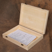 Caja rectangular de madera maciza con tapa extraíble, hecha a medida, para almacenamiento, regalo, embalaje, pequeña caja de madera para medicamentos - Product Image 5
