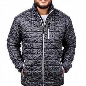 ZZH371 Men's Casual Winter Safari <b>Jacket</b> Canvas & Nylon Shell Zipper Closure <b>Mandarin</b> <b>Collar</b> OEM Service - Product Image 3