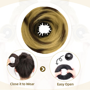 U-part Clip-in <span class=keywords><strong>Postiche</strong></span> en fibre haute température Fluffy Natural Looking Long Straight One Piece Extension pour les femmes - Product Image 4