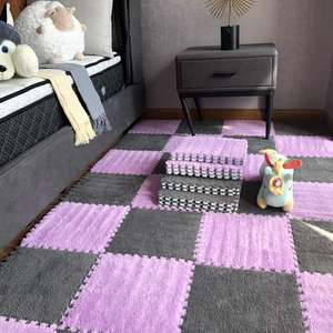 Cheveux longs d'intérieur 30*30 bébé rampant jouant à Eva <span class=keywords><strong>tapis</strong></span> de jeu en mousse <span class=keywords><strong>tapis</strong></span> en peluche puzzle pour enfants/Vente en gros bon marché - Product Image 6