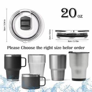 Compatible con la <span class=keywords><strong>tapa</strong></span> del <span class=keywords><strong>vaso</strong></span> YETI <span class=keywords><strong>Stanley</strong></span>, 3 piezas, <span class=keywords><strong>tapa</strong></span> de repuesto magnética deslizante para taza de café, <span class=keywords><strong>vaso</strong></span> para hielo, accesorios a prueba de derrames - Product Image 2
