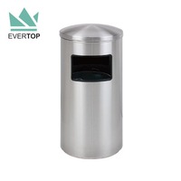 Poubelle DB-40A 43L à ouverture latérale en forme de dôme Poubelle à entrée latérale en acier inoxydable Allure de 12 gallons