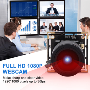 Webcam USB Full HD 1080P H.264 à faible luminosité avec microphone grand angle 95° et objectif M12 2.8-12mm pour diffusion en direct - Product Image 3