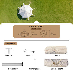 ¡Gran oferta de verano 2026 en el almacén de EE. UU.! La estructura de cúpula ofrece gran resistencia al viento, privacidad y espacio independiente. - Product Image 2