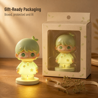 Lampe d'ambiance de chevet Kawaii Sprout Girl en vinyle brillant, figurine de collection pour la décoration de chambre