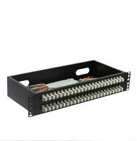 Boîtier de terminaison de câble optique 19 pouces 48/96 ports LC monomode multimode pour rack, panneau de brassage optique LC UPC/APC/OM1/OM2/OM3/OM4