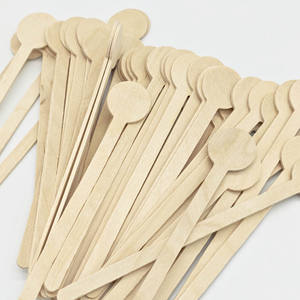 Personalizado Quadrado Top Birch Wooden Stir Sticks Eco Friendly Café e Agitadores de Bebida para Restaurante e Catering Uso - Product Image 5