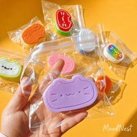 Jouet Squishy Kawaii Chat au Fromage en TPR, Doux, Sensoriel, Anti-Stress, à Presser sur le Bureau pour Filles et Garçons, Commandes en Gros