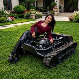 Robot tondeuse à gazon thermique haute puissance, autopropulsé, zéro-turn, avec fonction de déneigement et <span class=keywords><strong>pelle</strong></span> à <span class=keywords><strong>neige</strong></span>, télécommandé, pour usage industriel et DIY - Product Image 1