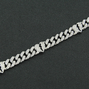 Hot Selling Hiphop Personalized Innovative Design Heart Shaped Chain Necklace Trendy Cool Unisex's Necklaces Wholesale Jewelry - Product Image 5