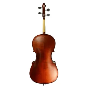 4/4 3/4 1/2 1/4 1/8 fait à la main violoncelle en bois massif son puissant dessus en épicéa dos en érable arc en bois du Brésil porter sac de violoncelle roues étui ensemble - Product Image 4