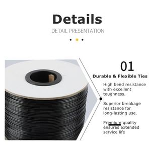 New PE mạ kẽm 1000m ràng buộc dây Twist Tie sắt cáp lõi Zip quan hệ - Product Image 5