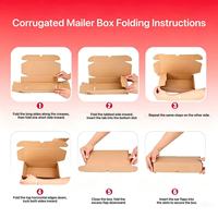 Boîtes en papier pliables personnalisées, emballage de boîtes cadeaux, boîtes d'expédition durables pour cadeaux festifs