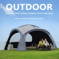 Tente pliante monocouche imperméable à l'eau, équipement de camping en plein air multi-usage pour le glamping
