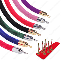 Traust Velours Corde Contrôle Des Foules Suspendus Garde-corps Rouge Rose Vert Noir Tapis Queue Barrière Stanchion Barrières De Trafic