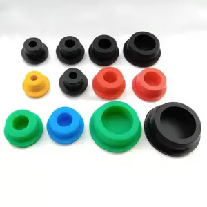 Bujão de borracha butílica personalizado de 13 mm, 20 mm, antiderrapante e absorvente de choque, tampa de borracha