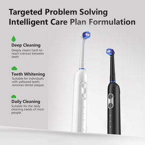 <span class=keywords><strong>Brosse</strong></span> à dents électrique rotative rechargeable en promotion, LED, poils souples, étanche IPX8, 3 modes de nettoyage, autonomie de 70 jours pour usage domestique - Product Image 2