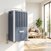 Déshumidificateur compact OEM ODM 50L avec affichage numérique et fonction minuterie pour usage domestique intérieur