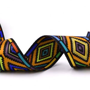 Custom Jacquard logo Rpet Recyced Polyester-cotton Endless Belt <b>Webbing</b> for Sling - Product Image 1