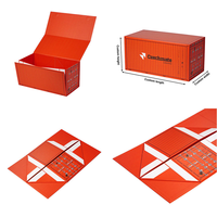 Boîte cadeau pliable en carton rigide, style livre, avec couvercle aimanté, en carton personnalisé, faite à la main