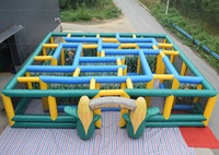 Labyrinthe géant gonflable en forme de maïs, jeu sportif, maison hantée, en PVC, facile à installer pour la location