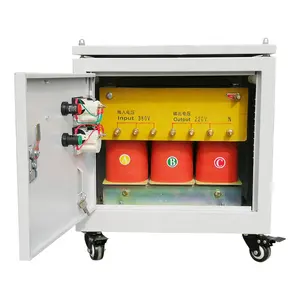 Transformador de coche de 45KVA de 480V a 220V/230V, autotransformador trifásico de aumento/reducción con estructura de bobina toroidal