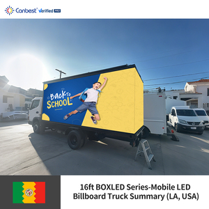 Canbest Boxled P4 4 мм 16 футов 4800x1920 мм 1920x1920 мм мобильный цифровой грузовик коробка светодиодный рекламный щит экран в Кении - Product Image 4