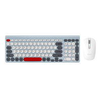 Clavier et souris sans fil miniatures avec interrupteur à ciseaux Plug and Play, touches rondes, prix avantageux