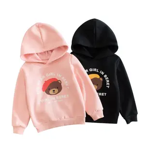 Großhandel Mädchen Kleidung Kinder Kapuze Sweatshirt Hoohies Kinder Custom Hoodies Sweatshirts