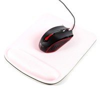 Tapis de souris ergonomique avec repose-poignet, mousse à mémoire de forme, pour ordinateur
