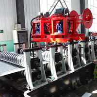 Machine de formage à rouleaux pour panneaux muraux de silo à céréales en acier galvanisé ondulé de 1 à 4,2 mm pour la production de tôles de silo de stockage de céréales