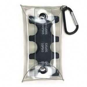 กระเป๋าจัดระเบียบใส PVC แบบพกพา กันน้ำ ทนทาน สำหรับอุปกรณ์แต่งหน้า และของใช้จำเป็นสำหรับการเดินทาง - Product Image 1