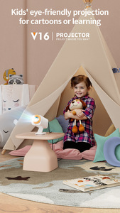 <span class=keywords><strong>2025</strong></span> Hot V16 Xoay Android 13 Chiếu, 230 ° Điều Chỉnh Góc 120 Lumens 2.4 + 5G Kép Wifi Cho Rạp Hát Tại Nhà HD Chiếu - Product Image 4