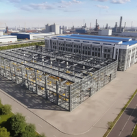 Nave Agrícola de Paredes Delgadas y Ligera, Directo de Fábrica, Estructura de Acero para Almacén o Taller, Ideal para Almacenamiento Agrícola