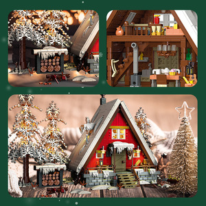 JIESTAR 89141 2355PCS Série Vue de Rue Cabane du Père Noël Modèle de Blocs de Construction Jouet Éducatif Technique Cadeau de Fête - Product Image 5