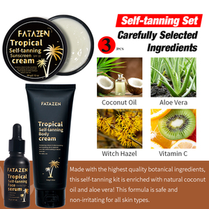 GUOCUI BIO TECH Series Productos autobronceadores para el cuidado de la piel Vegan Natural Sunless Venta al por mayor Hidratante Crema bronceadora Suero para el cuerpo - Product Image 3