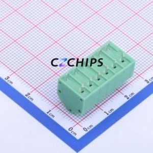 KF250NH-3.81-6P Spring Terminal Block Through hole Component (THT),P=3.81mm Connector 1x6P 3.81mm Green 6P - Product Image 2